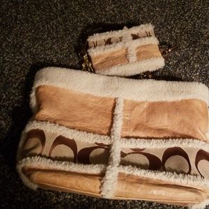 Coach purse and wristlet